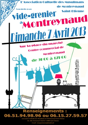 Vide-grenier à Montreynaud